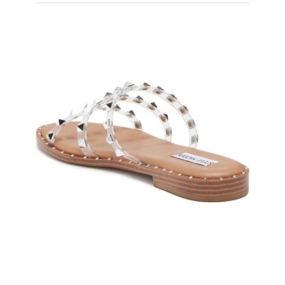 Steve Madden clear gladiador flat sandals size various soft NEW - Picture 8 of 9